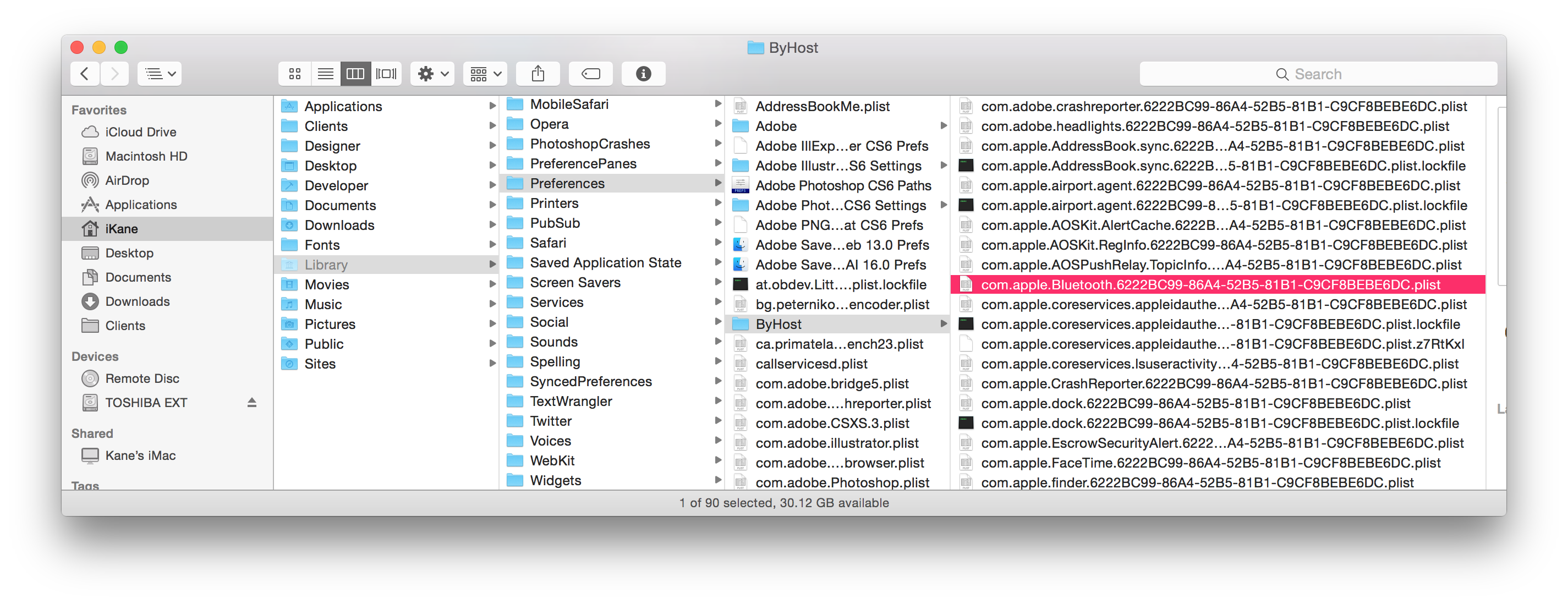 adobe preference folder osx